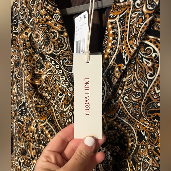 Driftwood Velvet Jacquard Paisley Blazer NEW - Picture 4 of 6